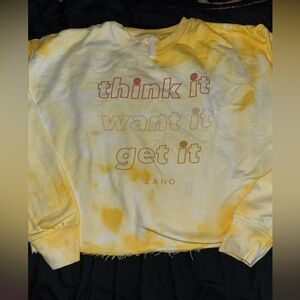 Zano Active Yellow Tie Dye Crewneck Sz. L
